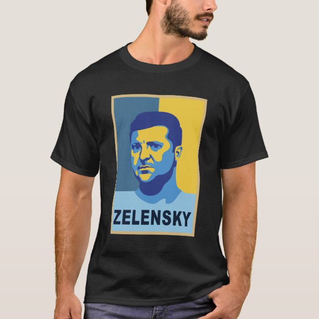 Vladimir Zelensky - I stand with Ukraine T-Shirt (Front)