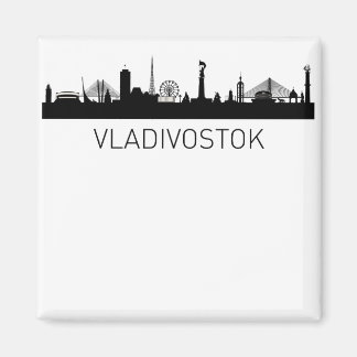 Vladivostok Russia Cityscape Magnet