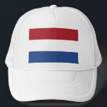 Vlag van Nederland - Flag of the Netherlands Trucker Hat<br><div class="desc">Vlag van Nederland - Flag of the Netherlands.  flag, flags, netherlands, holland, dutch, flag of the netherlands, amsterdam, dutch flag, flag of holland, koninginnedag, prinsengeus</div>