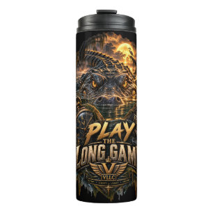 VLLC Play The Long Game Motivation Crocodile Graph Thermal Tumbler