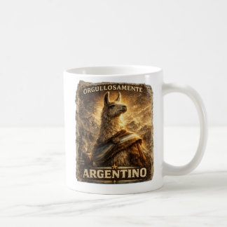 VLLC Proudly Argentine Llama Mate Patriotic Coffee Mug