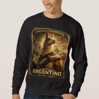 VLLC Proudly Argentine Llama Mate Patriotic Sweatshirt
