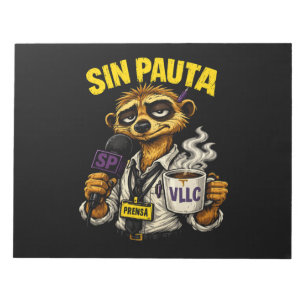 VLLC Tired Journalist Meerkat Press Coffee Mug Notepad