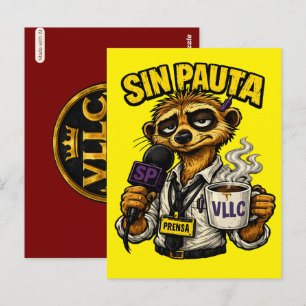 VLLC Tired Journalist Meerkat Press Coffee Mug Postcard
