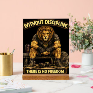 VLLC Without Discipline There Is No Freedom Gym Acrylic Sign