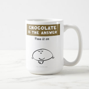 VM8577 Vimrod "chocolate is the answer" Coffee Mug