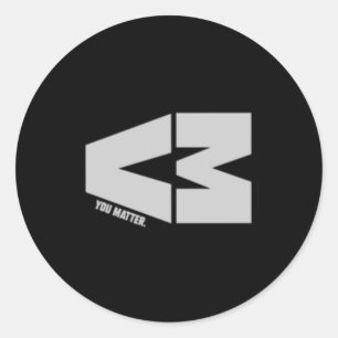 Vm You Classic Round Sticker