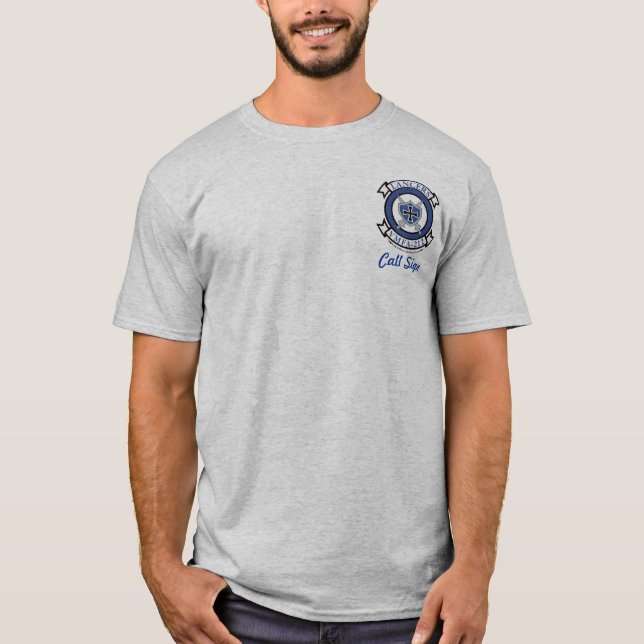 VMFA 212 w/Hornet - Light coloured T-Shirt (Front)