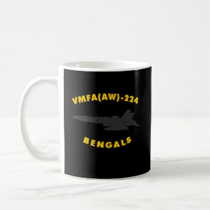 Vmfa-224 Fighter Attack Squadron Bengals Fa-18 Hor Coffee Mug
