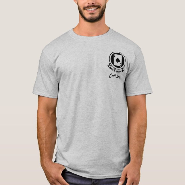 VMFA 231 w/Harrier - Light coloured T-Shirt (Front)