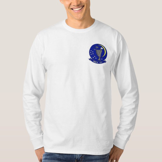 VMFA-531 “Grey Ghosts” Long Sleeve Tee (Front)