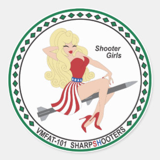 VMFAT-101 "Shooter Girls" Sticker - Kara