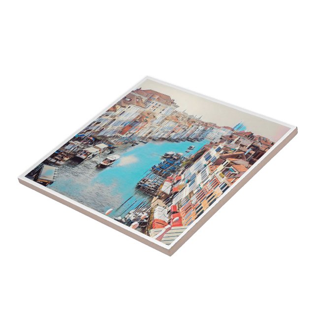 VNT008 VENICE, Grand Canal, Italy, Tile (Side)