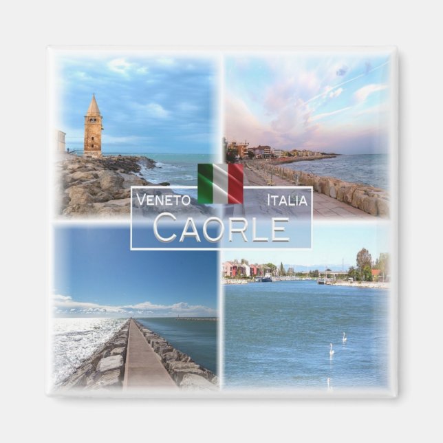VNT014 CAORLE, Mosaic, Veneto, Italy, Fridge Magnet (Front)