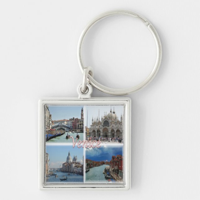 VNT023 VENICE mosaic, Veneto, Italy, Key Ring (Front)