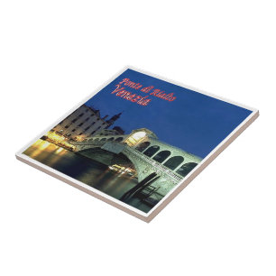 VNT025 VENICE, Rialto Bridge, Italy, Tile