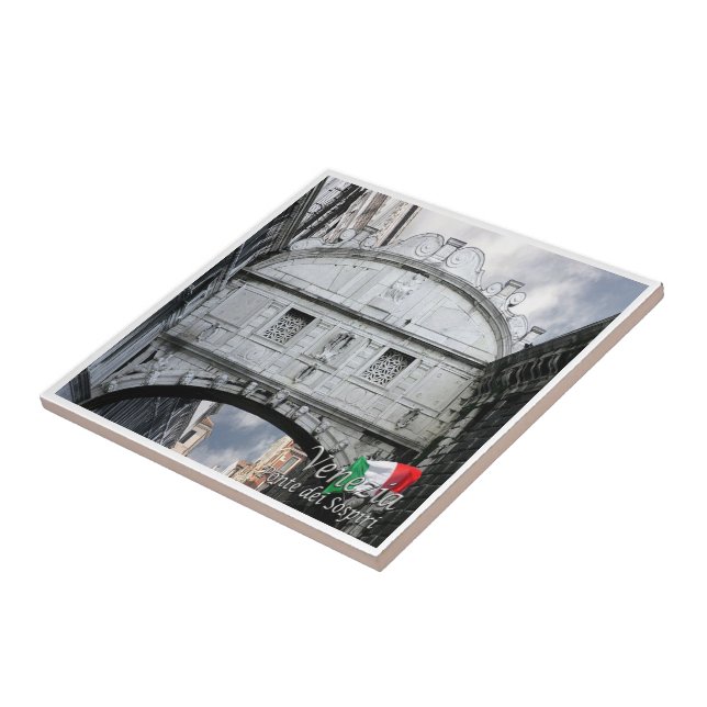 VNT049 VENICE - Bridge of Sighs, Italy, Tile (Side)