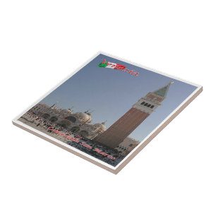 VNT069 VENICE,Saint Mark Bell Tower, Italy, Tile