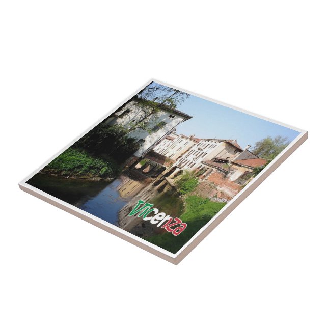 VNT076 VICENZA, Boat Bridge, Veneto, Italy, Tile (Side)
