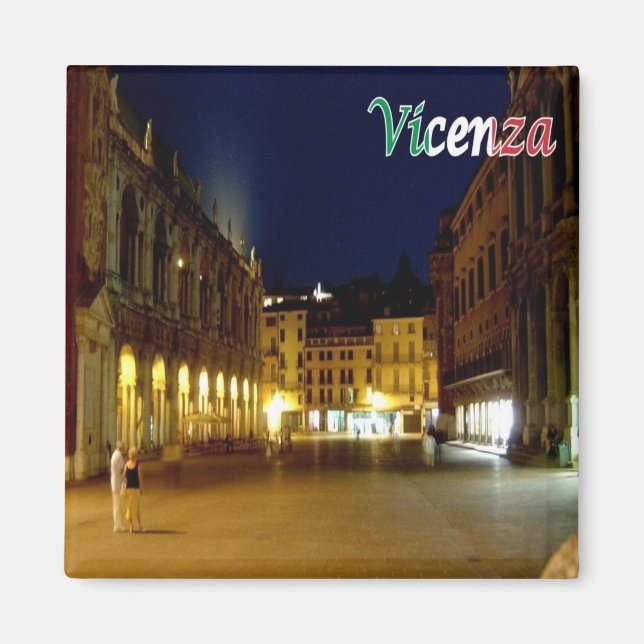 VNT077 VICENZA, Piazza dei Signori, Italy, Fridge Magnet (Front)