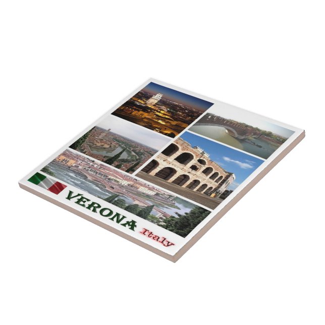 VNT088 VERONA, Mosaic, Verona, Italy, Tile (Side)