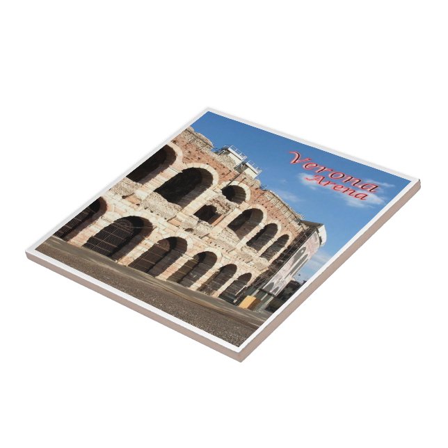VNT093 VERONA, ARENA, Veneto, Italy, Tile (Side)