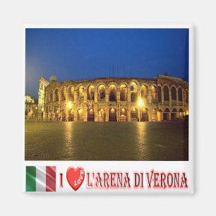 VNT095 VERONA, ARENA I Love, Veneto, Italy, Fridge Magnet