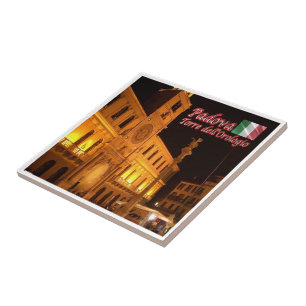 VNT107 PADOVA, Clock Tower, Veneto, Italy, Tile