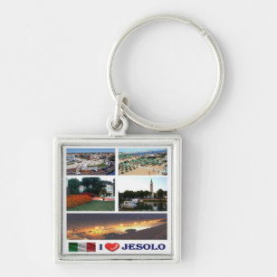 VNT113 JESOLO I Love, Mosaic, Italy, Key Ring