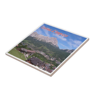 VNT114 CORTINA D'AMPEZZO, Panorama, Italy, Tile