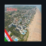 VNT120 BIBIONE, Aerial View, Veneto, Italy, Fridge Magnet<br><div class="desc">Here you will find the souvenir of your vacation. (VNT120 BIBIONE,  Aerial View,  Veneto,  Italy Fridge magnet). Amaze friends and relatives with the unique souvenirs from your great trip. Try us. #LeoPepeDesign - panorama aerial view,  beach,  europe italy veneto,  leopepedesign,  travel trip photo tourism,  gift souvenir gadget fridge magnet.</div>