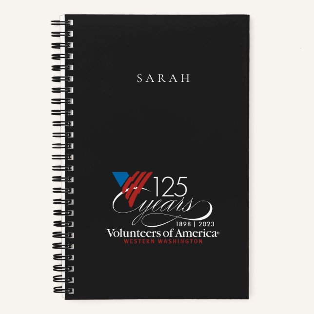 VOAWW Small Hardcover Notebook (Front)