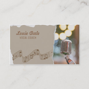 Vocal Coach Business Card
