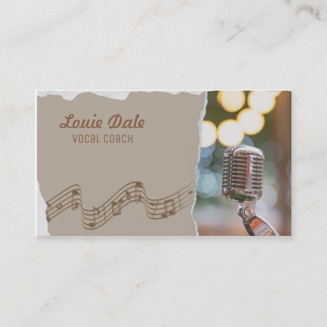 Vocal Coach Business Card (Front)