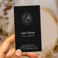 Vocal Coach Classy Dark Clef Music