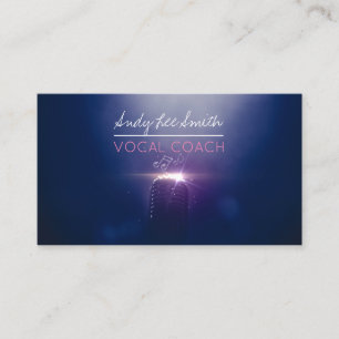 Vocal Coach Singer Business Card