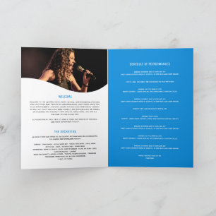 Vocal musical recital evening blue microphone programme