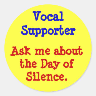 Vocal Supporter Classic Round Sticker