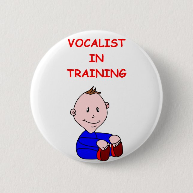 VOCALIST 6 CM ROUND BADGE (Front)