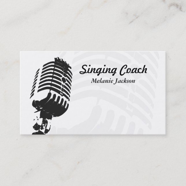 Vocalist Business Card (Front)