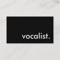 vocalist.