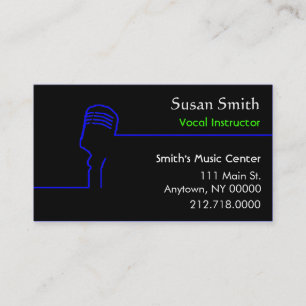 Vocalist Business Card