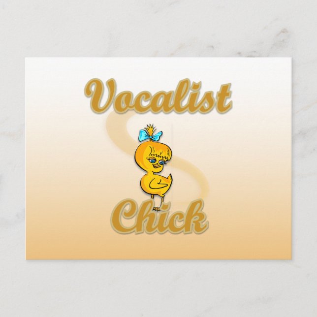 Vocalist Chick Postcard (Front)