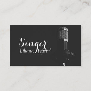 Vocalist, Singer, Music Business Card