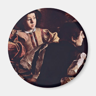 Vocation Of St. Matthew, Detail By Michelangelo Magnet