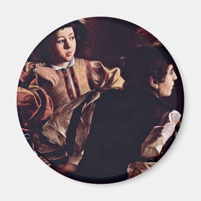 Vocation Of St. Matthew, Detail By Michelangelo Magnet (Front)