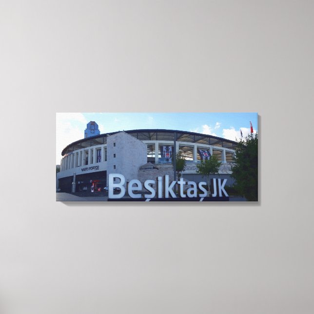 Vodafone Arena, home stadium to Besiktas Canvas Print (Front)