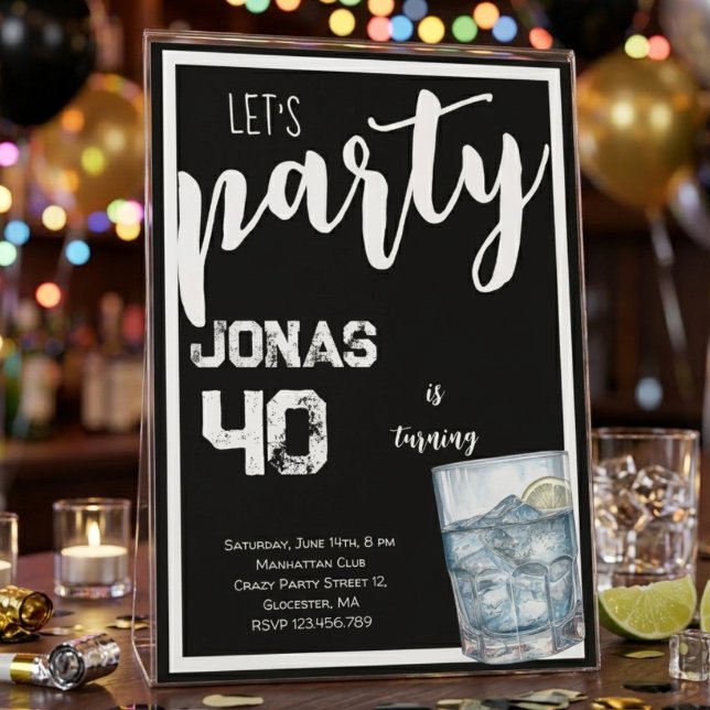 Vodka adults birthday party invitation (Creator Uploaded)