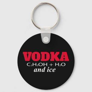 Vodka and ice key ring