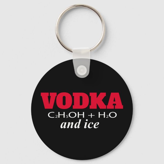 Vodka and ice key ring (Front)